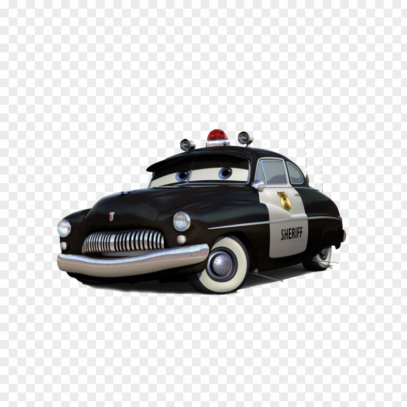Cartoon Police Car Cars Mater Lightning McQueen Doc Hudson PNG