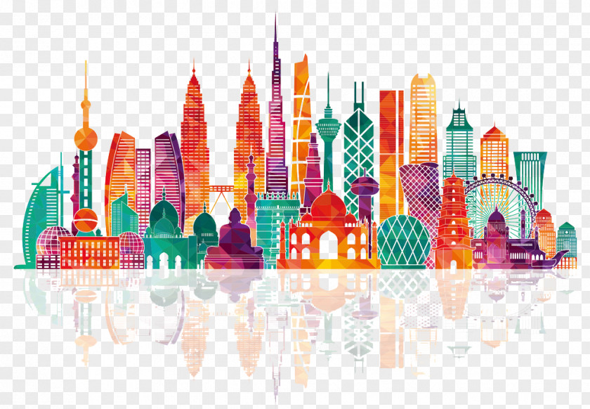 City Silhouette Asia Skyline Royalty-free Illustration PNG