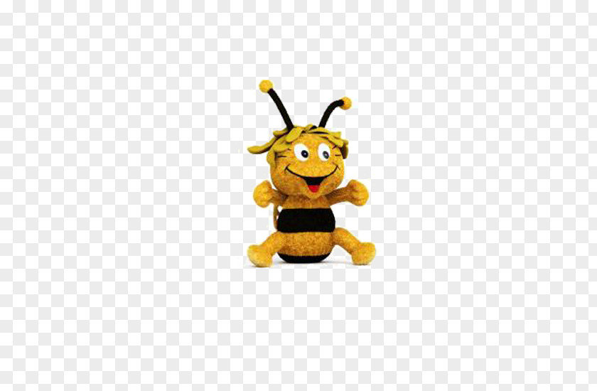 Cute Little Bee Stuffed Toy Doll 3D Computer Graphics PNG