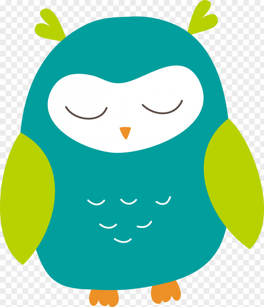 Birds Cartoon Beak Owl M Green PNG