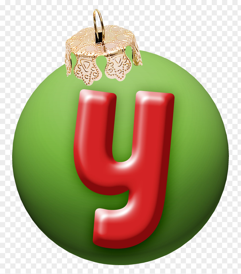 Christmas Letter Y Alpha Ball Alphabet PNG