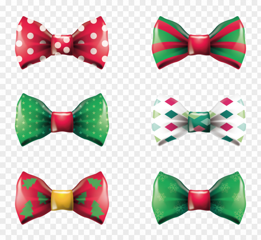 Christmas Tie Bow Necktie PNG