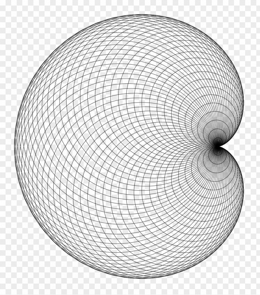 Circle Cardioid Spirograph Ball PNG