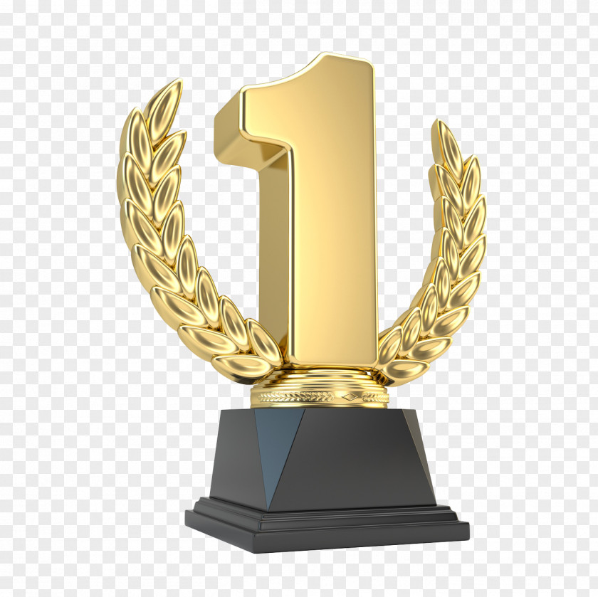 Golden Cup Award Prize Sales Business Trophy PNG