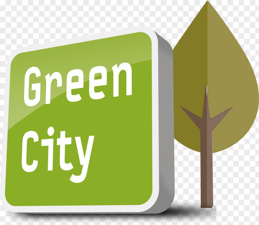 Green City Smart Urban Planning Logo PNG