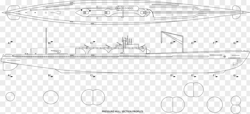 Submarine Scene Line Art Car Drawing Boat Naval Architecture PNG