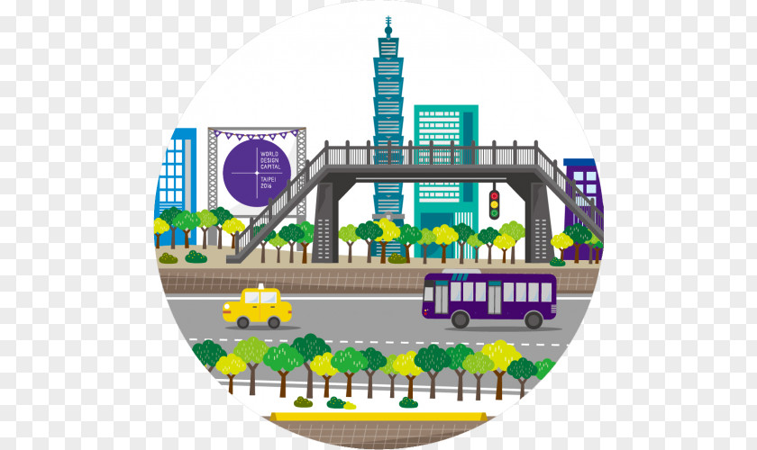 Taipei 101 Overpass Subway Skyway Clip Art PNG