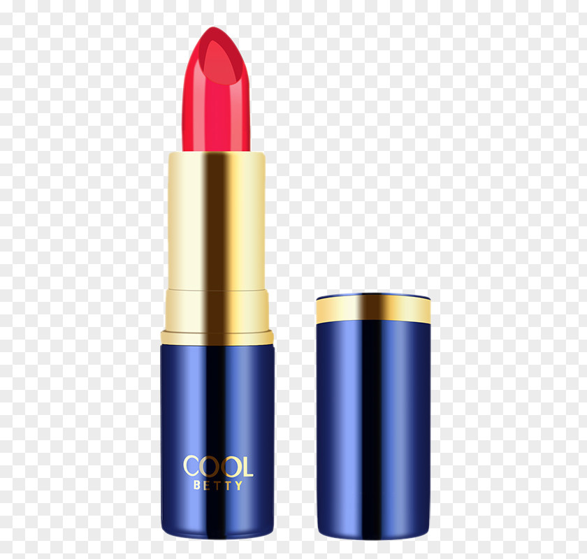 Blue Shell Red Lip Gloss Lipstick Sunscreen Make-up PNG