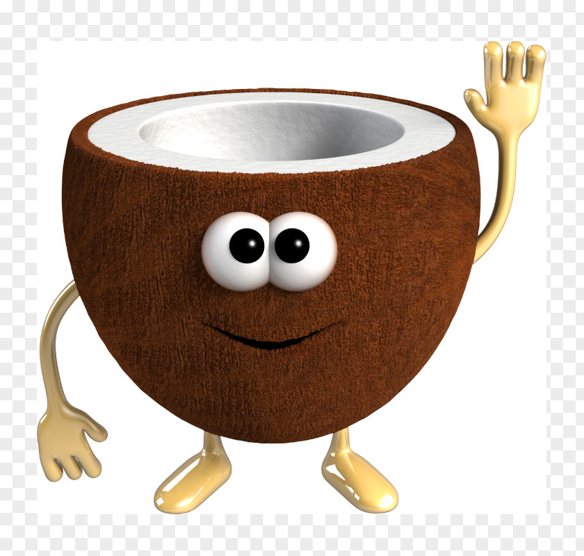 Coconut Sticker Fruit Animated Film PNG