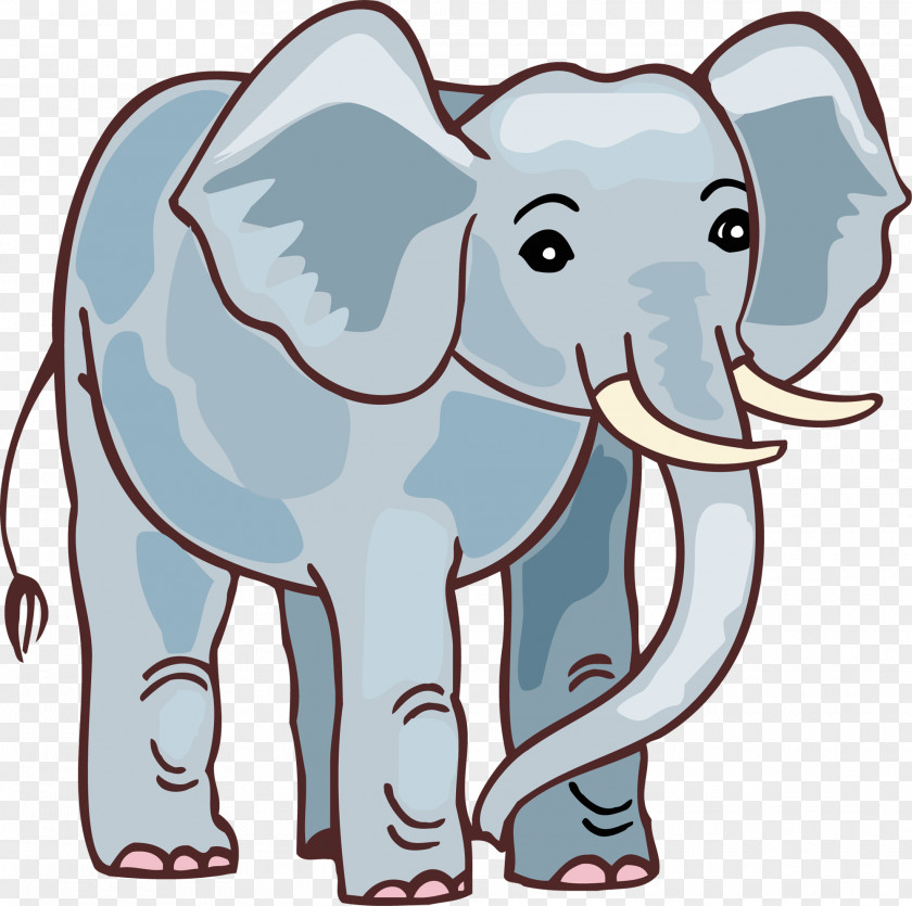 Elephant African Bush Drawing Image PNG