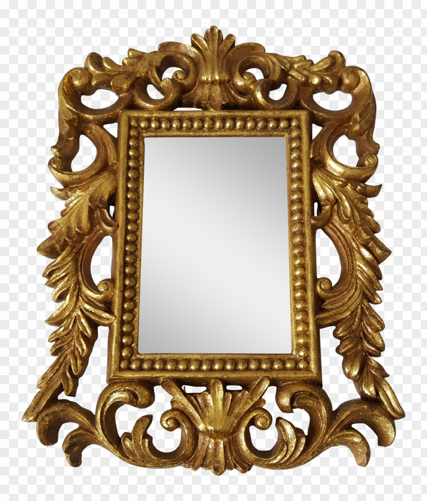 Mirror Picture Frames Image Gold Gilding PNG