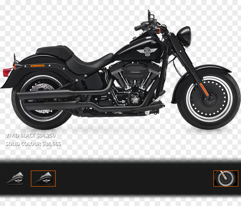 Motorcycle Softail Harley-Davidson FLSTF Fat Boy CVO PNG