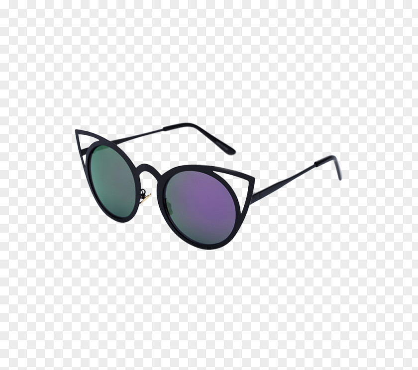 Sunglasses Mirrored Cat Eye Glasses Fashion PNG