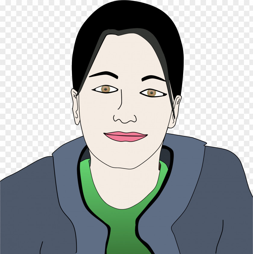 Woman Face Drawing Clip Art PNG