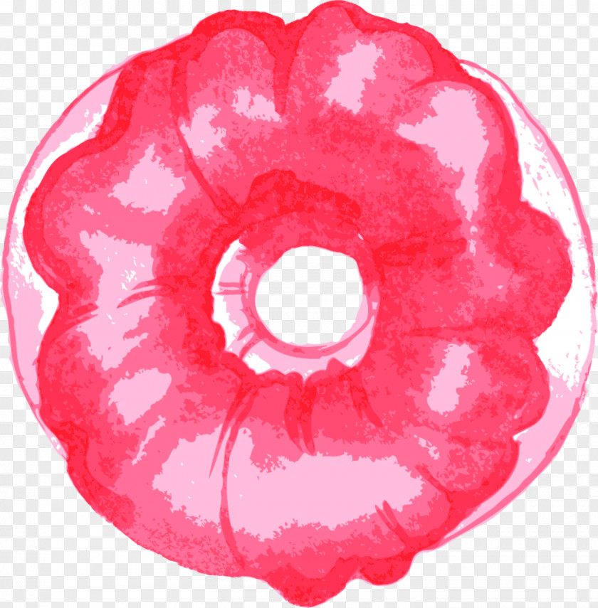 Hand Painted Red Donut Doughnut Euclidean Vector Icon PNG