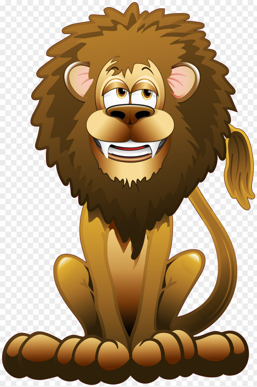 Lion Cartoon Clip Art PNG