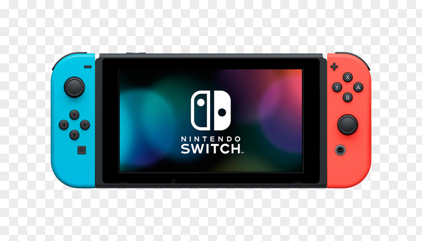 Blue Neon Wordart Nintendo Switch Splatoon 2 Hyrule Warriors Joy-Con PNG