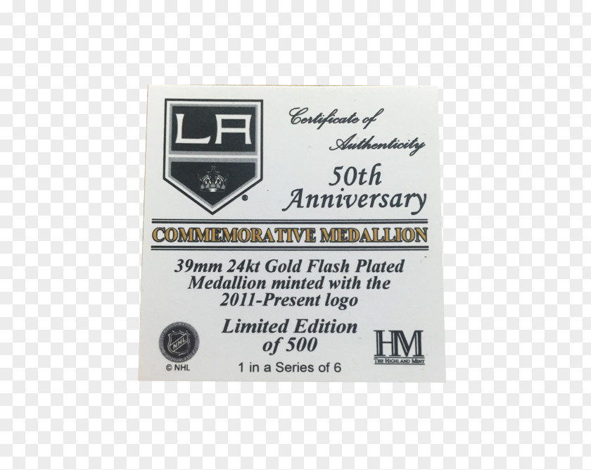 Coin Los Angeles Kings Ohio Mint Silver PNG