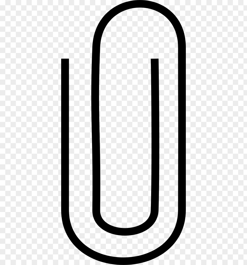 Paperclip Picture Black And White Technology Clip Art PNG