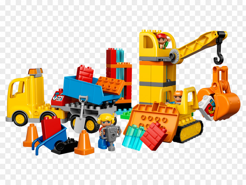 Toy LEGO 10813 DUPLO Big Construction Site Lego Duplo Architectural Engineering Building PNG