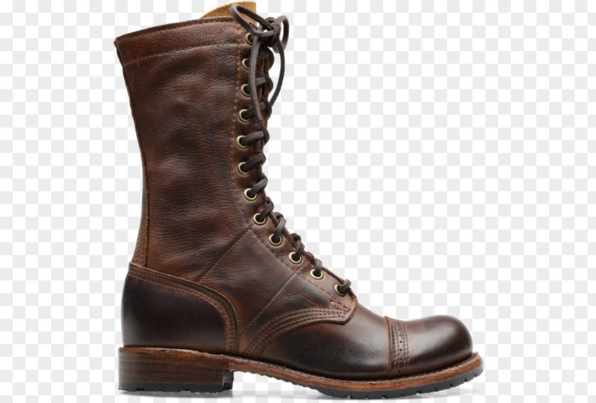 Vintage Military Motorcycle Boot Shoe Leather Footwear PNG
