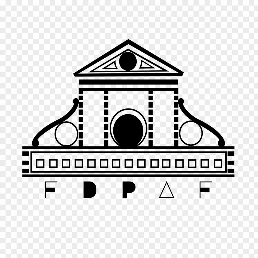 Clock Tower House Logo Line Art Clip PNG