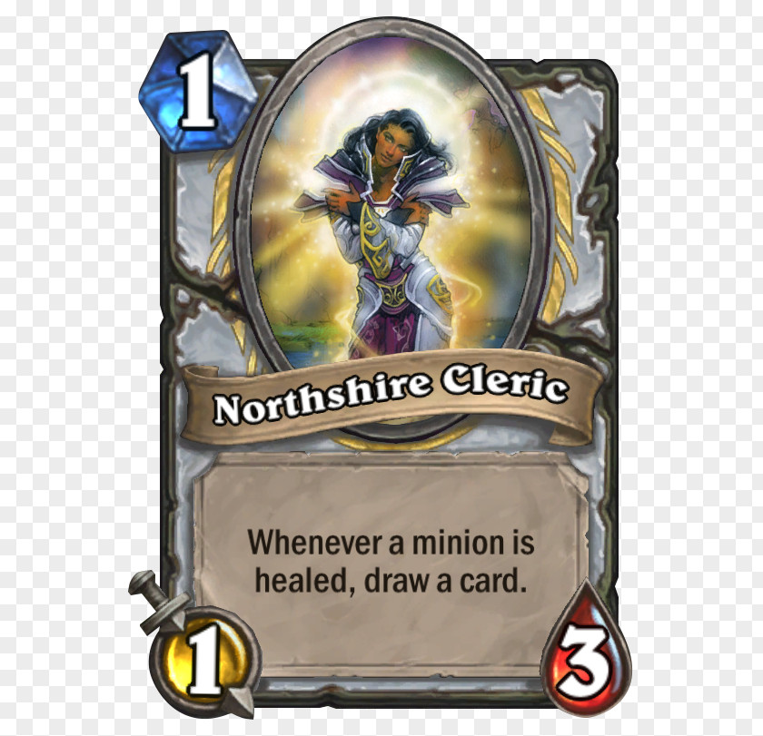 Hearthstone Northshire Cleric Priest Mana Expansion Pack PNG