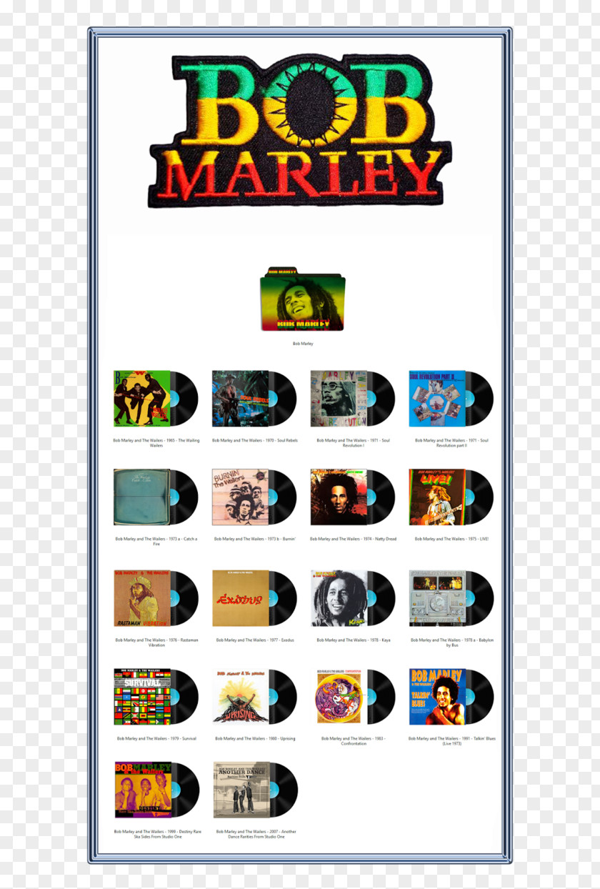 Bob Marley Brazil Album Cover PNG