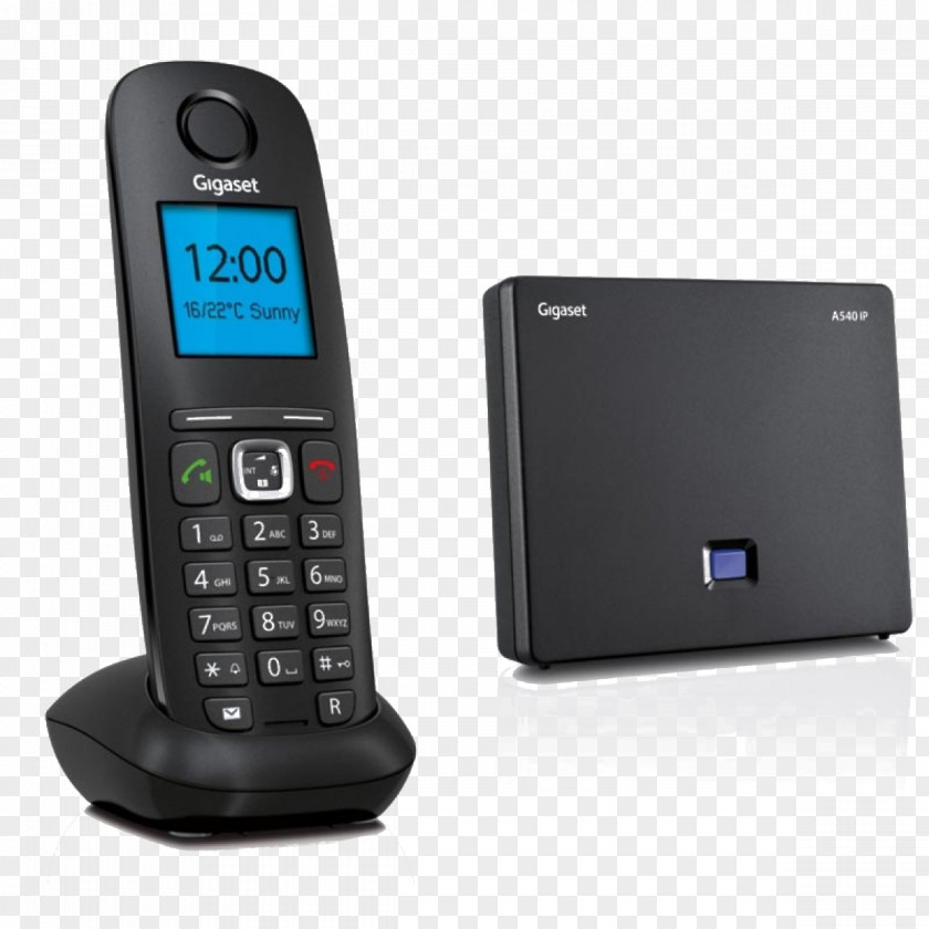 Gigaset Communications VoIP Phone Cordless Telephone A540 PNG