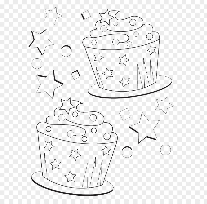 Cake Cupcake Coloring Book Birthday Muffin PNG