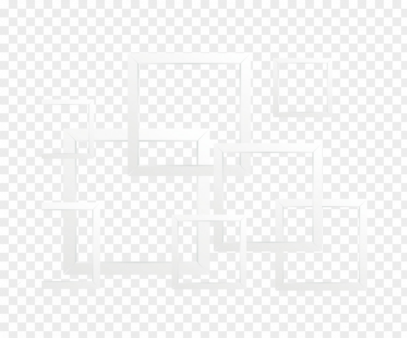 Square Frame White Black Pattern PNG