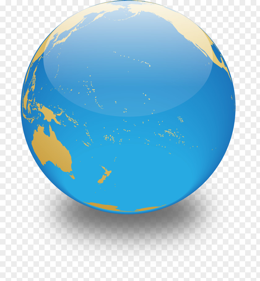 Blue Earth Vector PNG