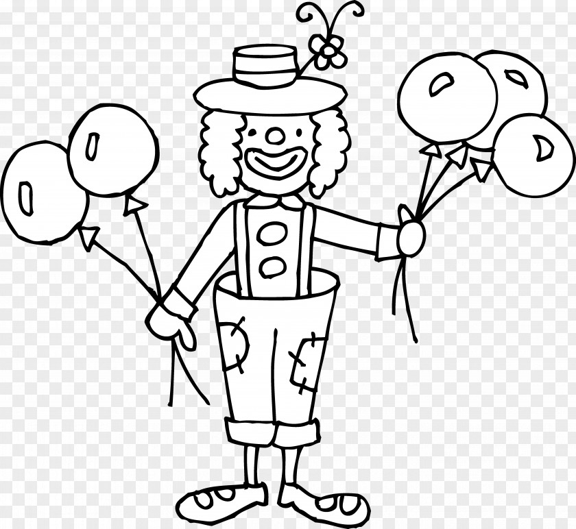 Clown Cliparts Joker Circus Black And White Clip Art PNG