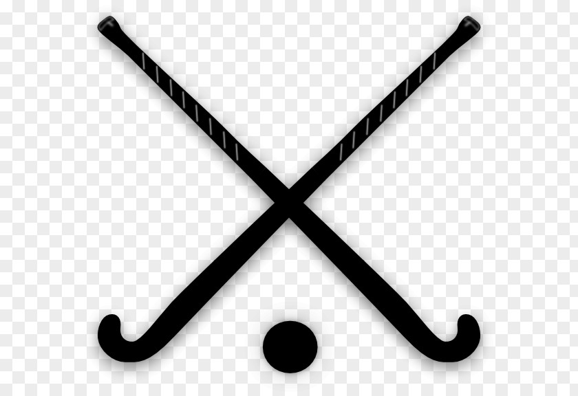 Crossed Field Hockey Sticks Clip Art PNG