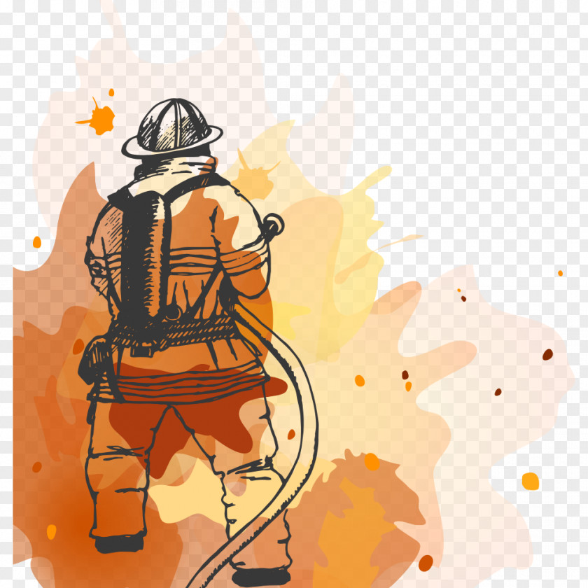 Fire Firefighters Firefighter Department Firefighting Illustration PNG