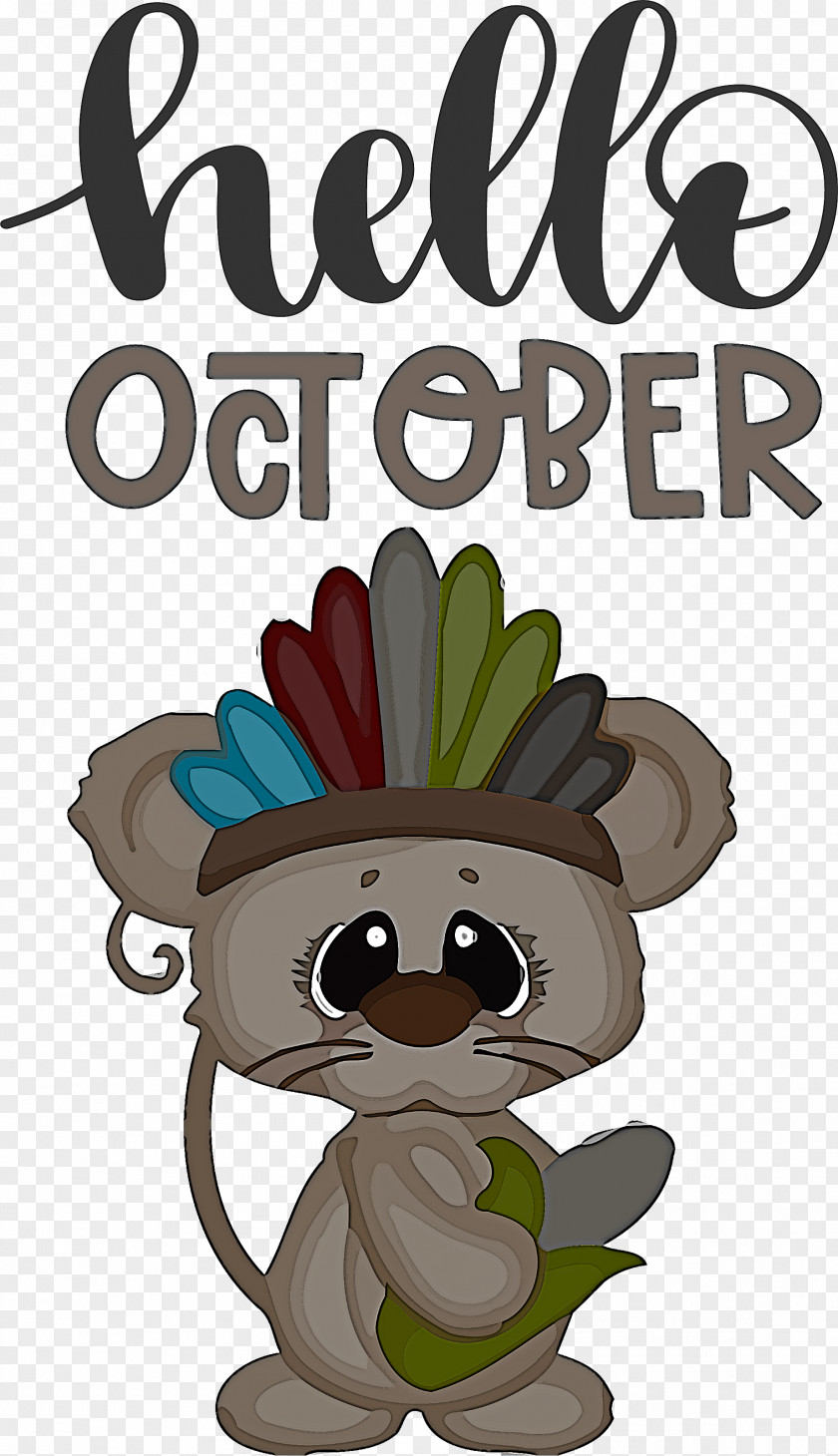 Hello October Autumn PNG