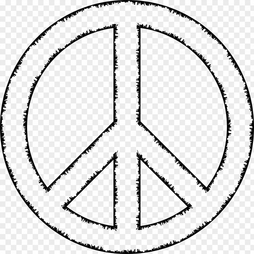 Peace Sign Symbols Silhouette Clip Art PNG