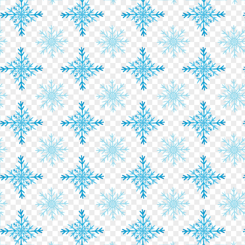 Blue Snowflake Background Illustration PNG