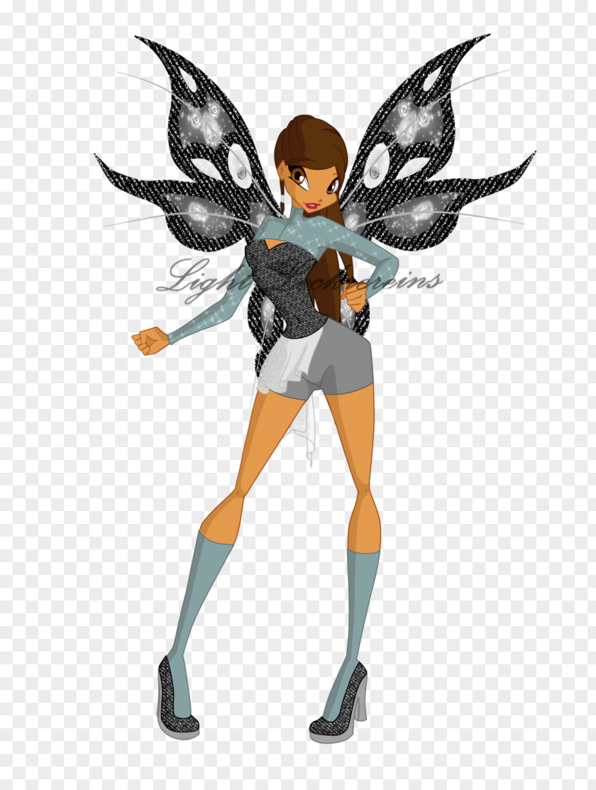 Light Shadow Fairy Insect Butterfly Costume Design PNG