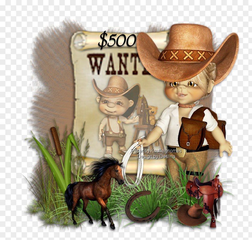Wanted Horse Cowboy Cartoon Poster PNG