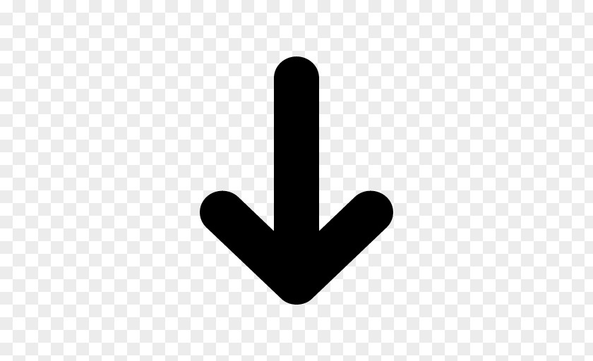 Arrow Down About Line Finger PNG