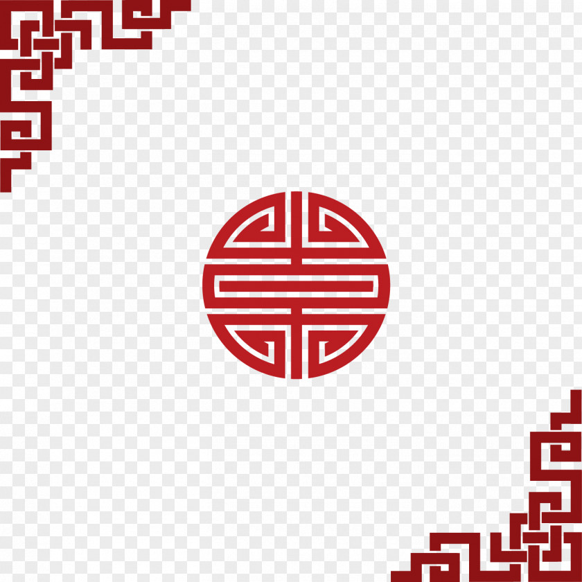 Chinese New Year Red Border China Pattern PNG