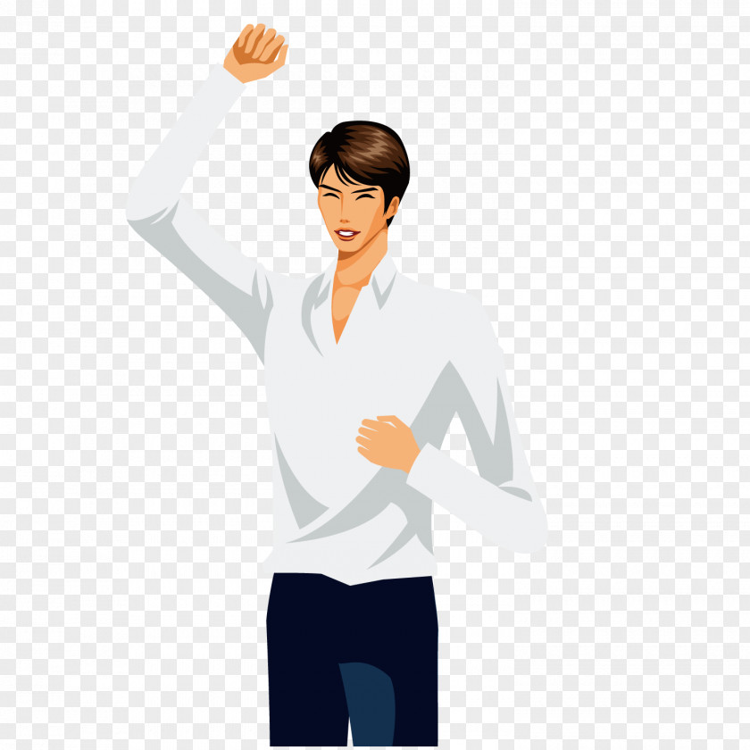 Fashion Man T-shirt With Crossed Arms PNG