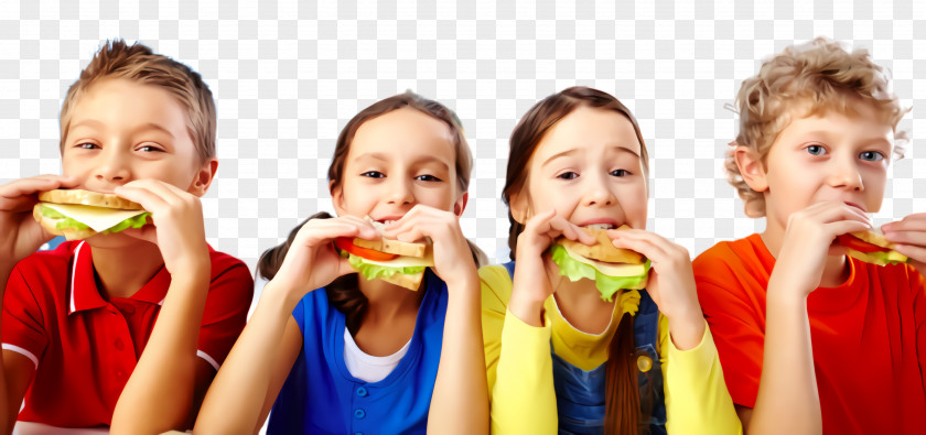Meal Sharing Child Junk Food Eating Fun PNG