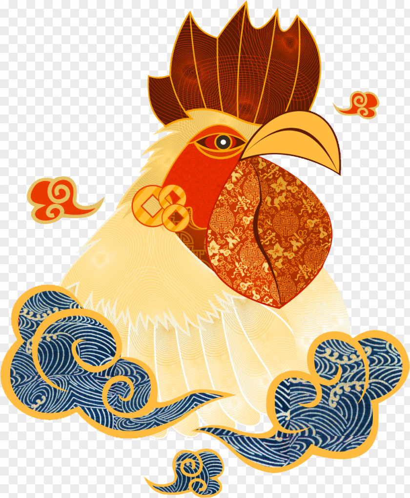 Millet Chicken Clip Art Image Chinese New Year Design PNG