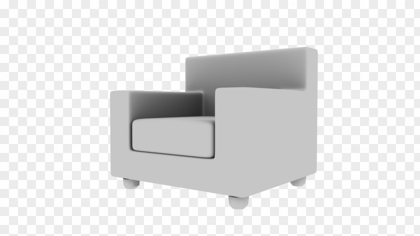 Single Sofa Club Chair Couch Armrest Line PNG