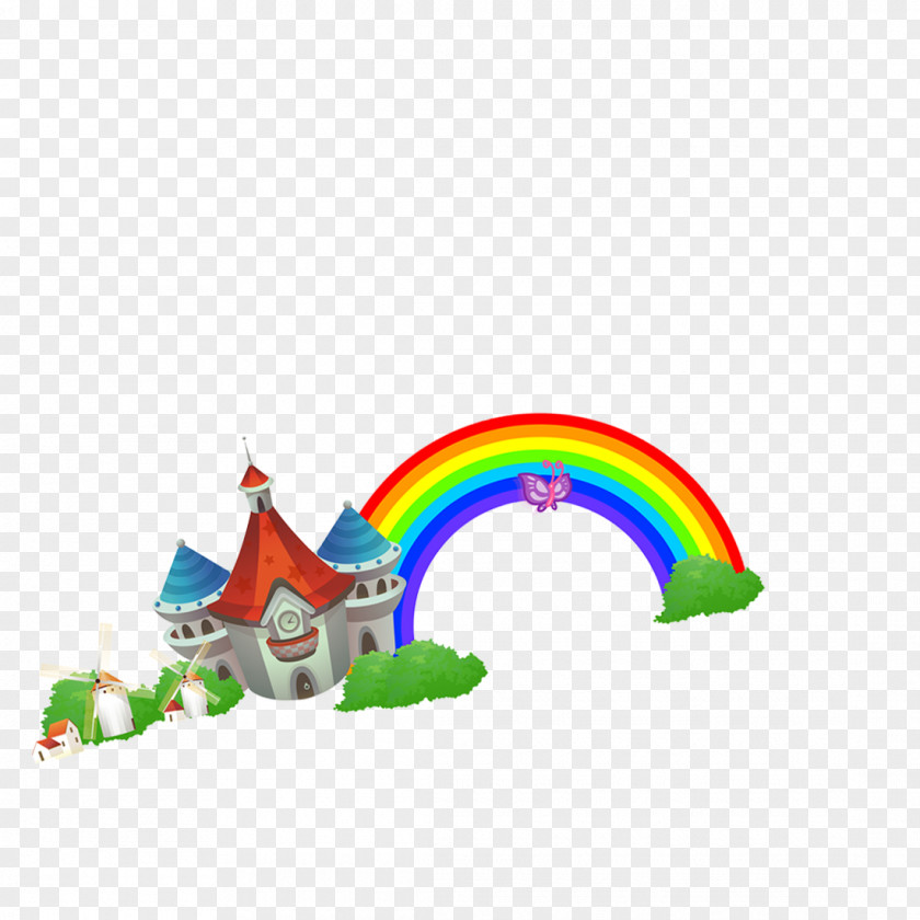 Rainbow Cartoon Sky PNG