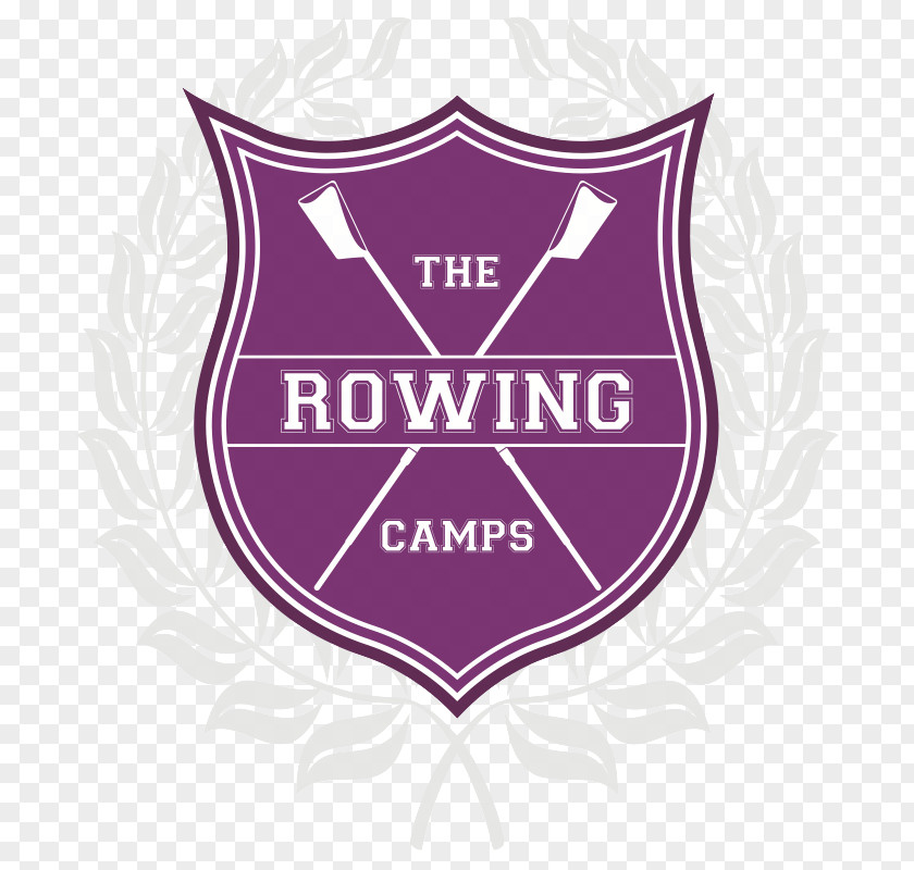 Rowing Purple Violet Logo Maroon Badge PNG
