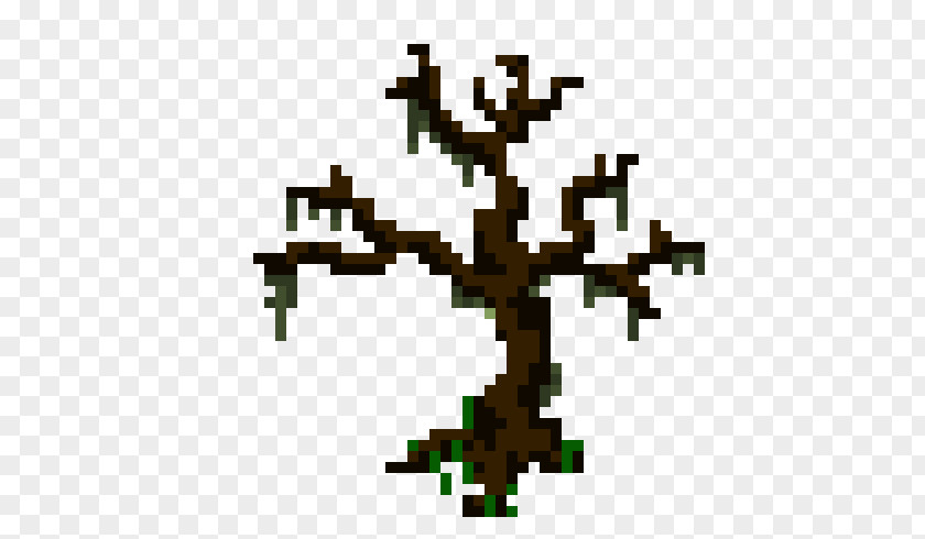 Tree Pixel Art PNG