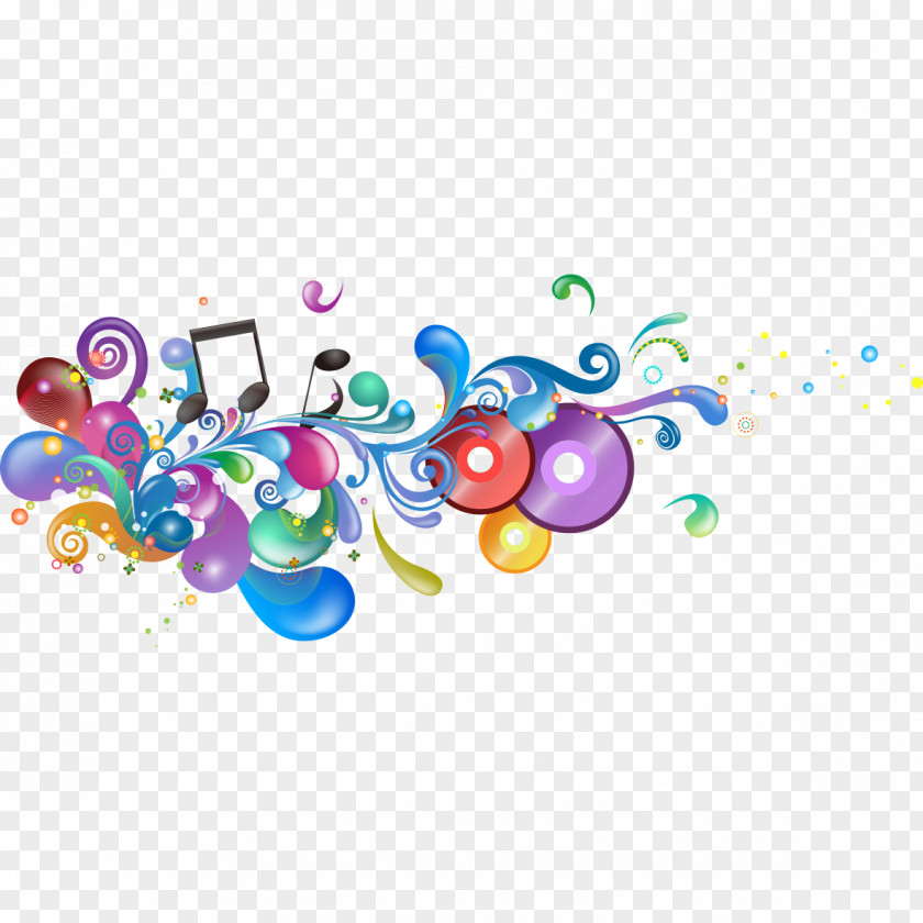 Music PNG Music, Cool CD background note clipart PNG